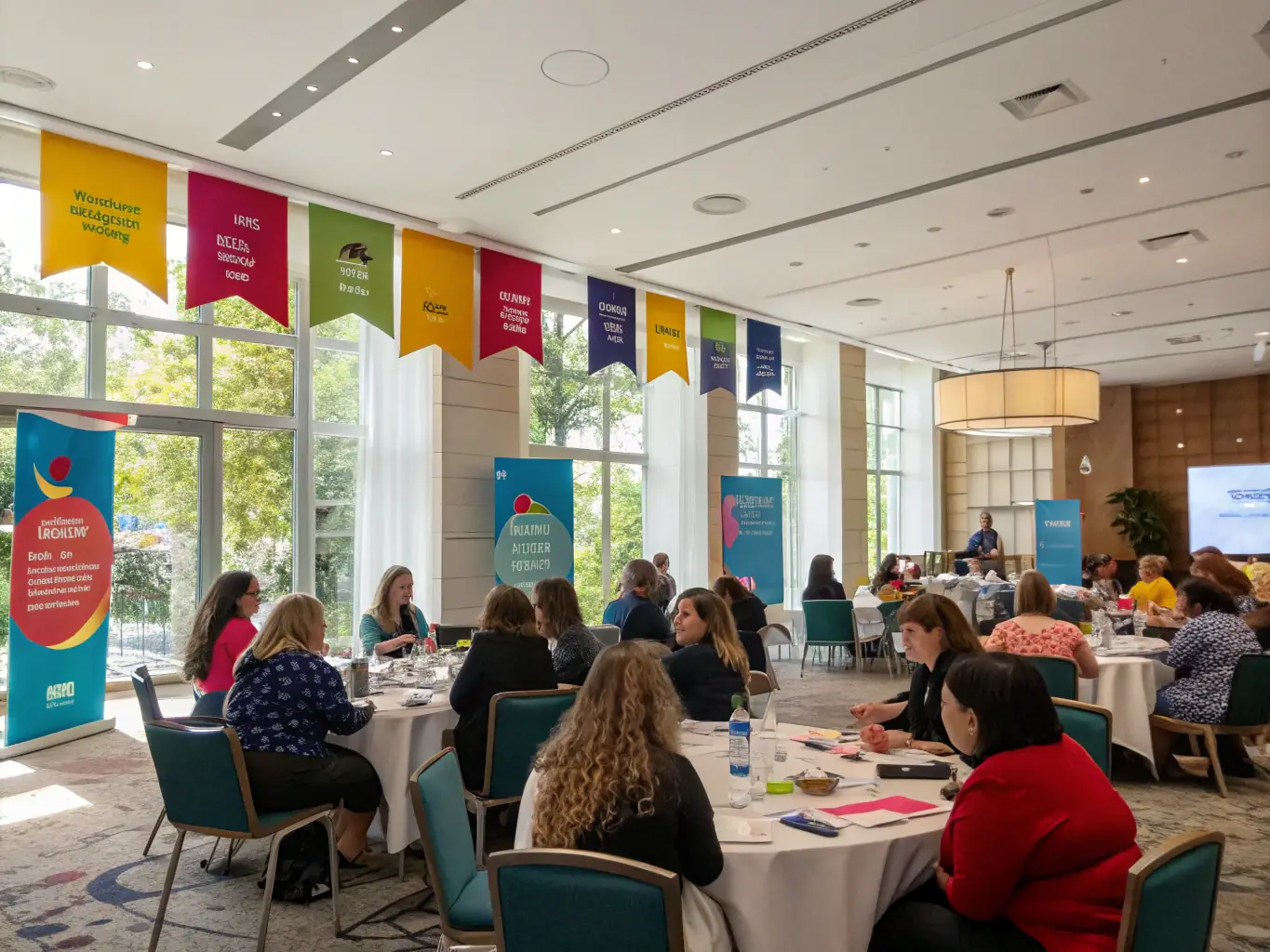 A photograph showcasing a historical conference organized by SOC DUNKERQUOISE HISTOIRE ARCHEOLOGIE, featuring speakers and attendees engaged in discussions about local history.